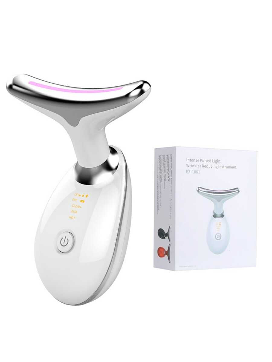 Neck Face Beauty Device LED Photon Skin Care Tool Tighten Double Chin Smooth Wrinkles Face Lifting Massager Neck Face Massager Gift for Women