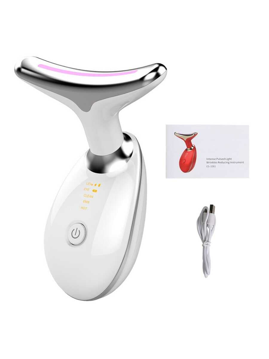 Neck Face Beauty Device LED Photon Skin Care Tool Tighten Double Chin Smooth Wrinkles Face Lifting Massager Neck Face Massager Gift for Women