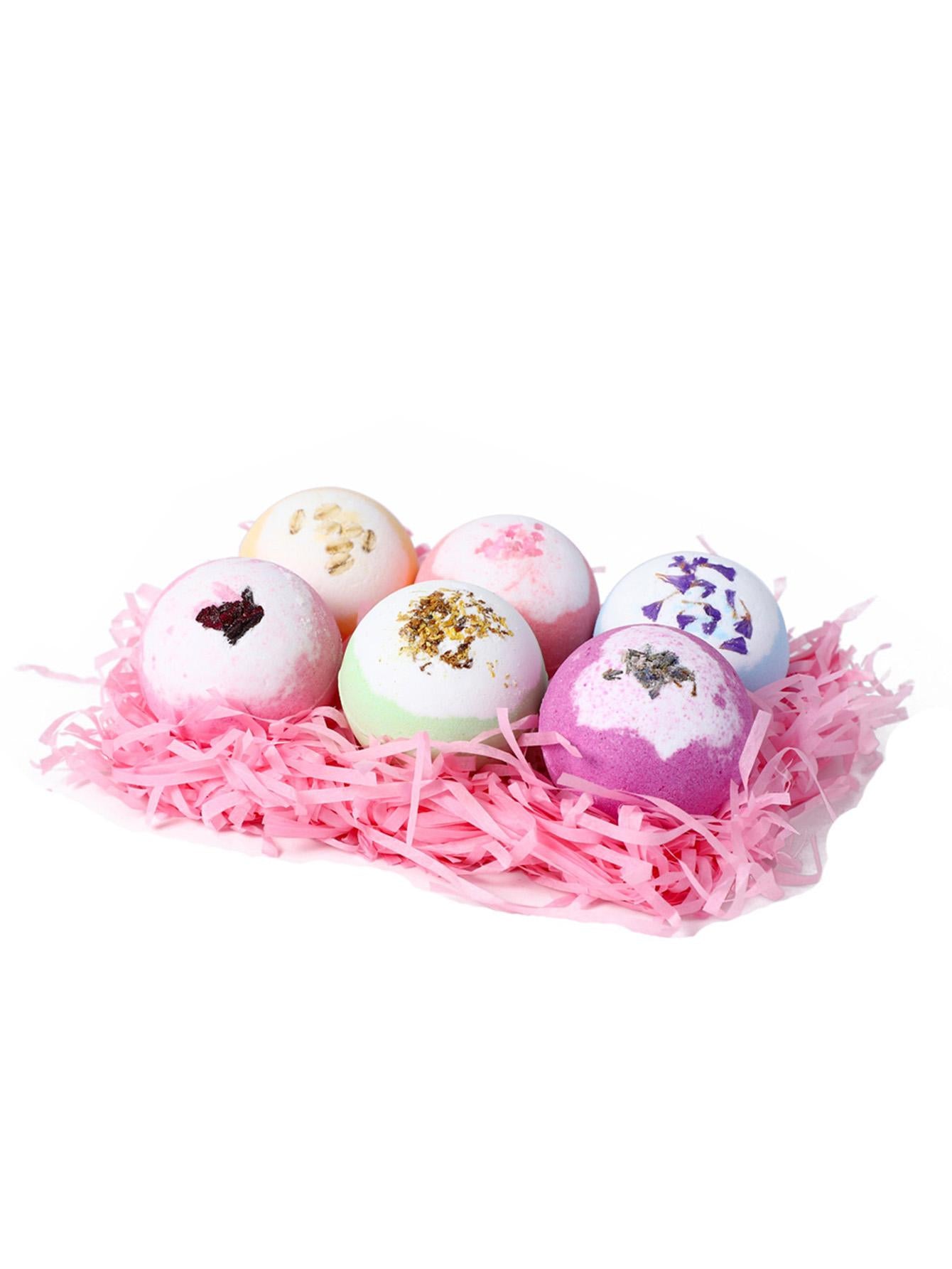 Bath Bombs with Dry Flower Bath Bombs Gift Set for Women Relaxation