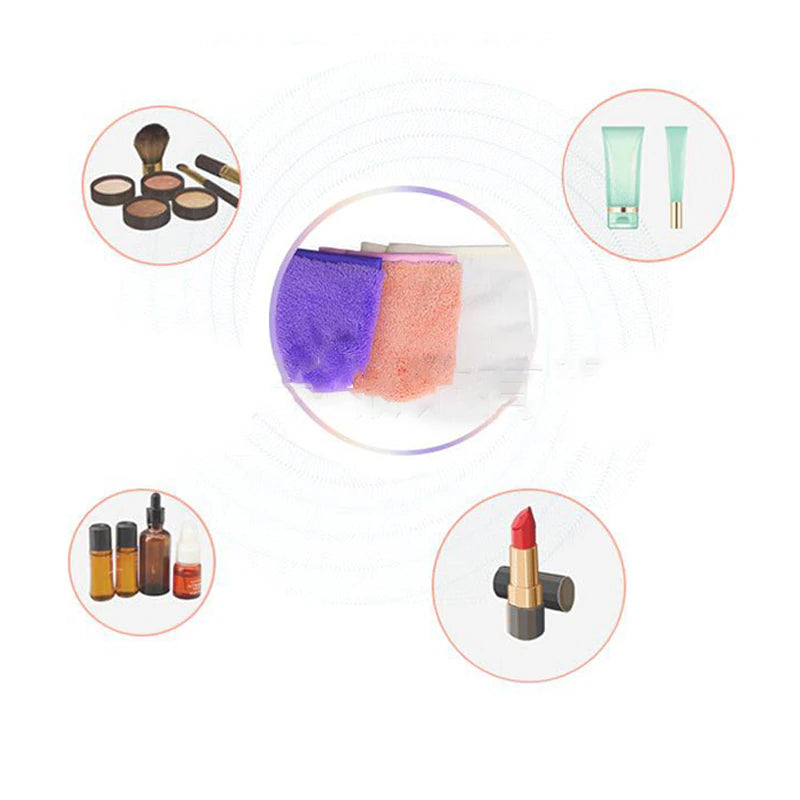 Reusable Makeup Remover Glove Soft Microfiber Face Cleaning Towel Face Deep Cleaning Pads Professional Skin Care Tools 1 Pc