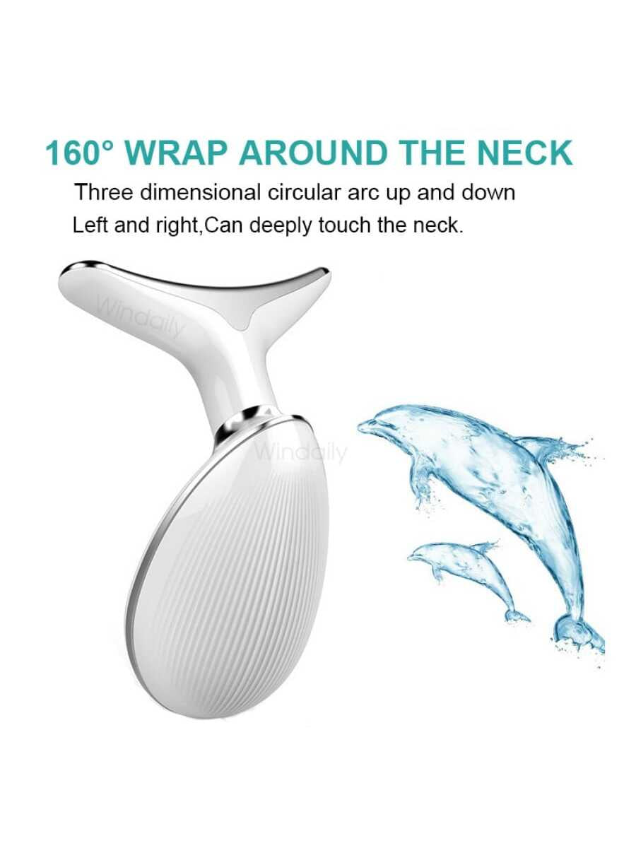 Neck Face Beauty Device LED Photon Skin Care Tool Tighten Double Chin Smooth Wrinkles Face Lifting Massager Neck Face Massager Gift for Women