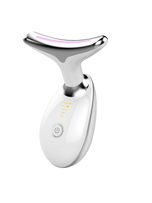 Neck Face Beauty Device LED Photon Skin Care Tool Tighten Double Chin Smooth Wrinkles Face Lifting Massager Neck Face Massager Gift for Women